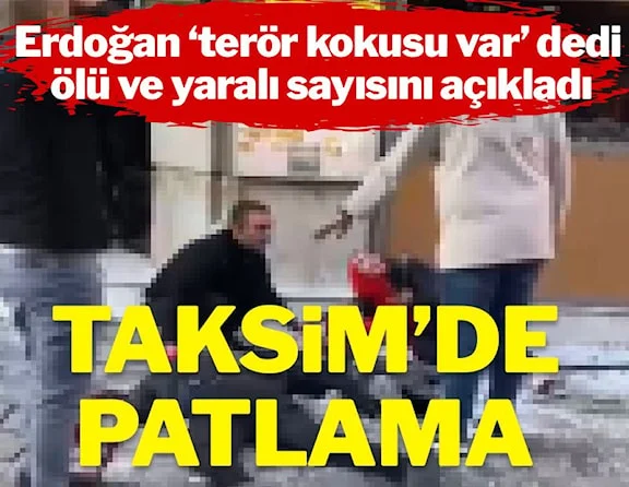 Taksim İstiklal Caddesi'nde patlama: 6 ölü, 53 yaralı